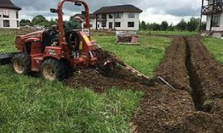 Копка траншей для водопровода в Азове: цена за метр от 918 руб.